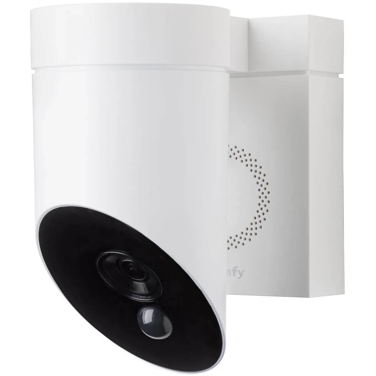 Somfy 1875325 - Telecamera esterna Wi-Fi con rilevamento intelligente, 1080p Full HD, sirena da 110 dB, collegamento alla lampada esistente