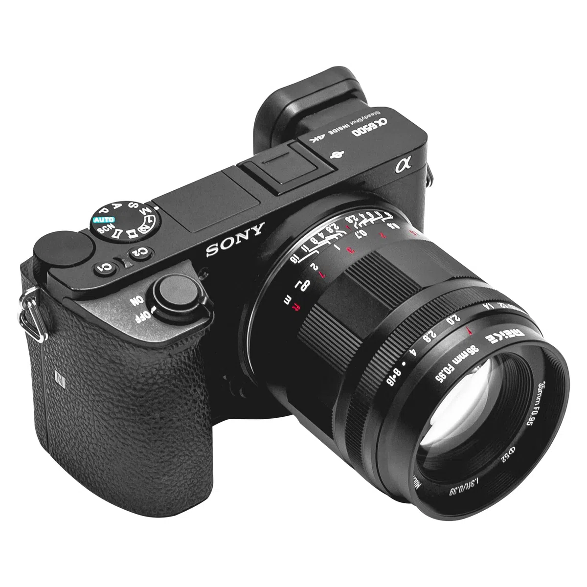 Meike 35 mm f0.95 Obiettivo di messa a fuoco manuale di grande apertura compatibile con fotocamere mirrorless Sony E Mount A6400 A5000 A5100 A6000 A6100 A6300 A6500 A6600