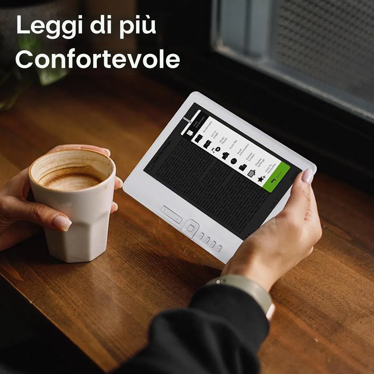 Lettore di Libri Elettronici Lettore LCD TFT Portatile da 7 Pollici Comoda Esperienza di Lettura con Cover e Auricolari, Dimensioni dello Schermo 800x480 per Tutte le età (8G)