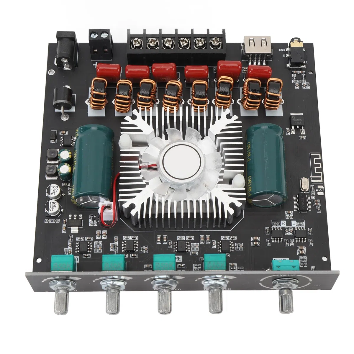 KIMISS 2.1 Modulo di Amplificatore di Potenza del Canale 220WX2 e 350W TPA3255 Amplificatore con Controllo delle App per Altoparlanti Fai -da -te