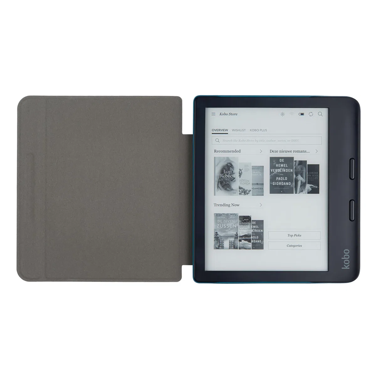 Gecko Covers Kobo Libra 2 Easy-Click 2.0 - Copertura E-Reader, Colore: Petrolio