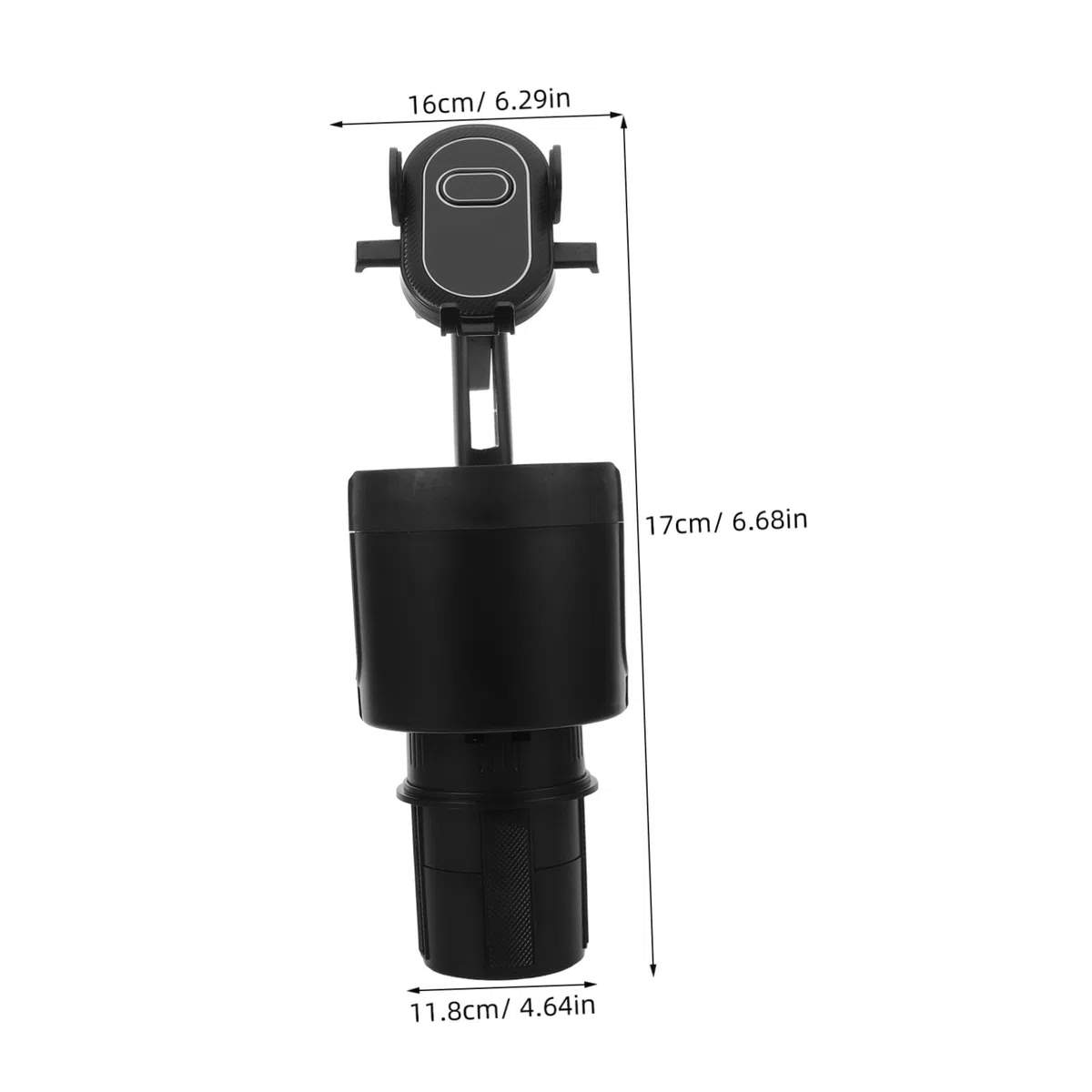 Operitacx Supporto Telefono Auto Portabicchiere Organizza Smartphone e Bevande Clip Sicura Compatibile Diverse Dimensioni Telefono e Tazze Facile Angolo Vista Resistente Usura