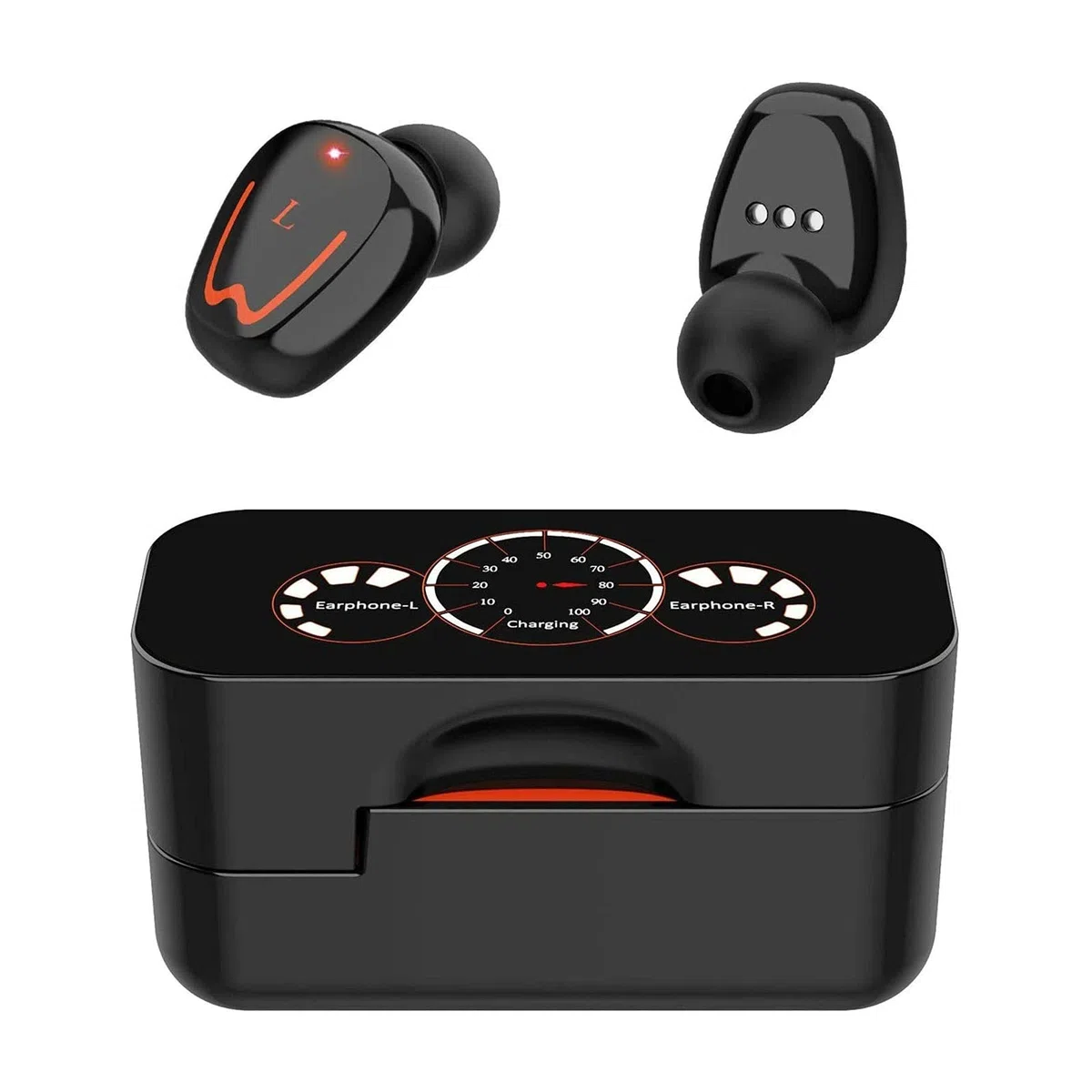 LIIAV Auricolari wireless vere, auricolari Bluetooth 5.0 in-orecchio con cabina di ricarica Chiamate stereo facili da accoppiamento/microfoni integrati / IPX6. Sudata for sport, allenamento, palestr