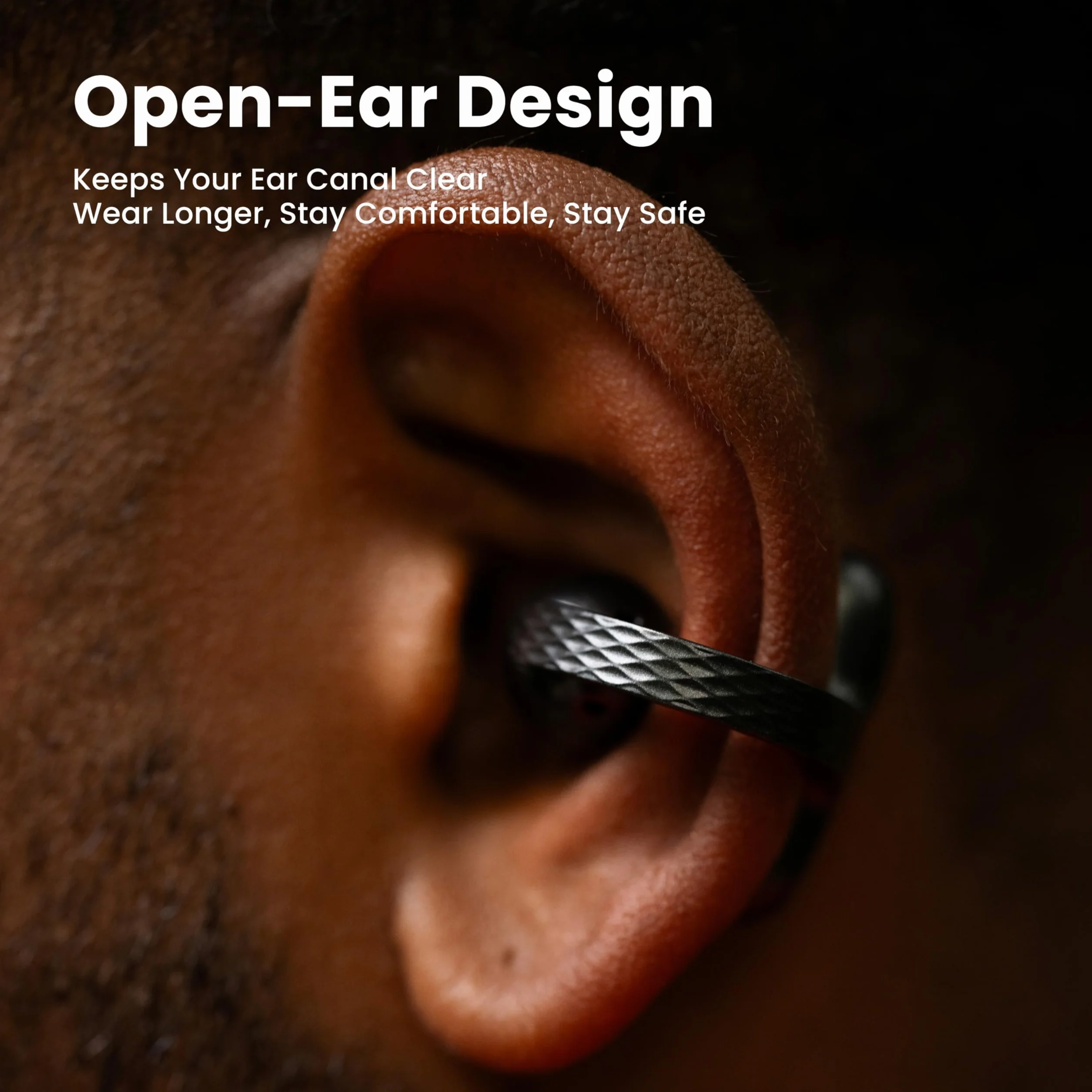 Amazfit Up Cuffie Bluetooth, auricolari wireless open ear con facile tocco, resistenti all'acqua IPX4 e a prova di sudore, riduzione del rumore AI, auricolari per sport, corsa, compatibili con Android | Auricolari wireless con facile tocco, a prova di sud