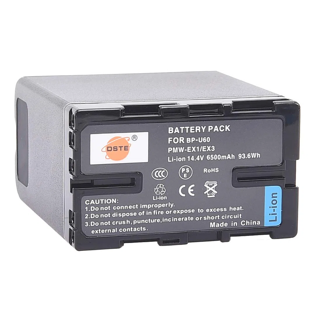 DSTE BP-U60 Li-Ionen Batteria Compatibile con Sony PXW-FS5 PXW-FS7 PMW-EX1 PMW-EX1R PMW-EX3 PMW-EX160 PMW-EX260 PMW-EX280