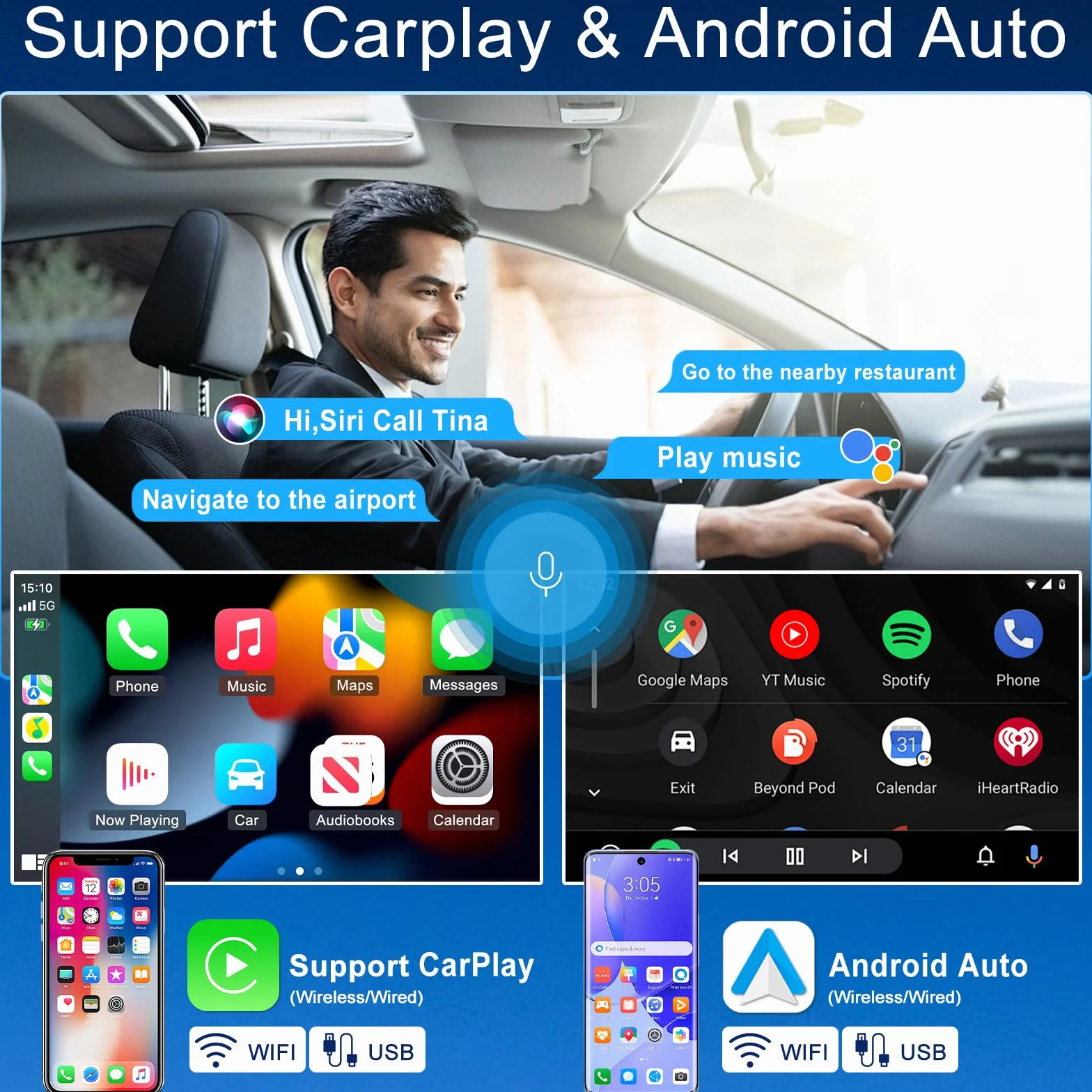 2+32G Android 13 Autoradio Stereo per Nissan Juke F15 2010-2011 con Carplay Android Auto, 7 pollici Touch Screen Radio Lettore Multimediale con navigazione GPS Mirror Link FM RDS SWC Schermo diviso