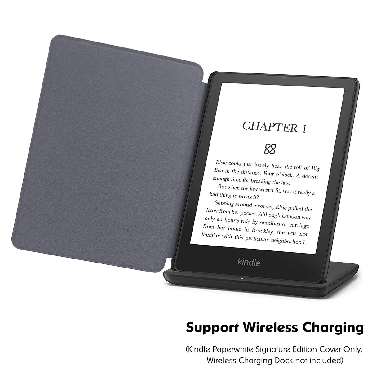 Custodia sottile per Kindle Paperwhite di 11a generazione e Kindle Paperwhite Signature Edition eReader (6,8 pollici, versione 2021), custodia leggera in pelle PU con accensione/spegnimento