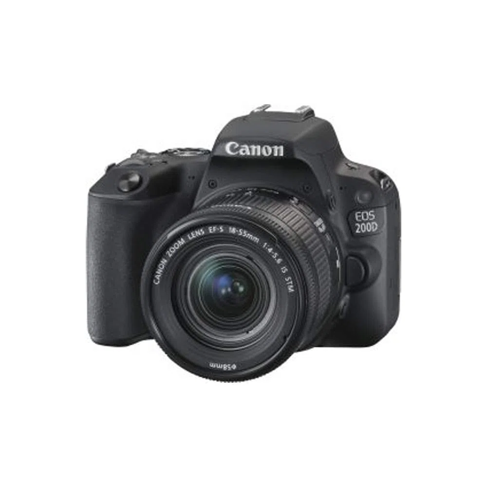 Canon EOS 200D 18-55 IS STM Blk - Fotocamera Reflex Digitale - Nero