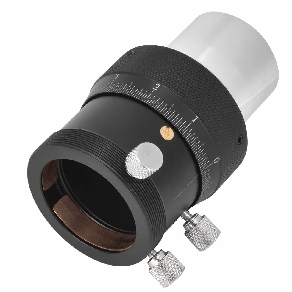 Goshyda Focheggiatore Elicoidale, Corsa di Messa a Fuoco in Lega di Alluminio 10 Mm 1.25 Pollici Regolazione Fine Elicoidale 0,05 Mm Focheggiatore Ad Alta Precisione