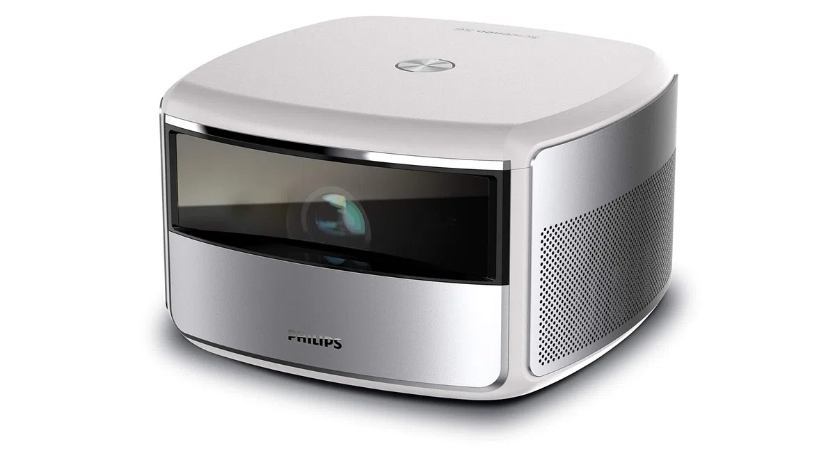 PHILIPS Screeneo S6 Proiettore con tecnologia intelligente 4K a ottica corta, Risoluzione 4K, proiezione delle immagini fino a 180", DLP LED, argento