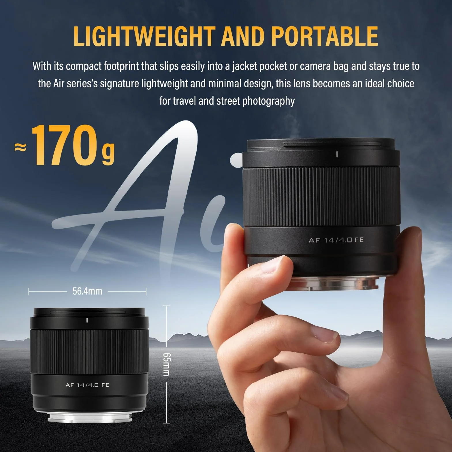 VILTROX 14mm F4.0 Air FE Mount Obiettivo Fotografico Lens per Sony E mount Camera Lenses Campo Wide Angle Full-Frame Obiettivo Autofocus per Sony A7 A9 A1 FX3 A7RV ZVE1 A7CII A6600 A6500 ZV-E10II FX30