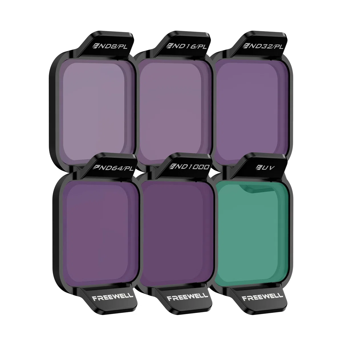 Freewell Bright Day Kit filtro per drone DJI Lito X1/Flip ND8/PL, ND16/PL, ND32/PL, ND64/PL, ND1000, UV per controllo della luce e riduzione dell'abbagliamento
