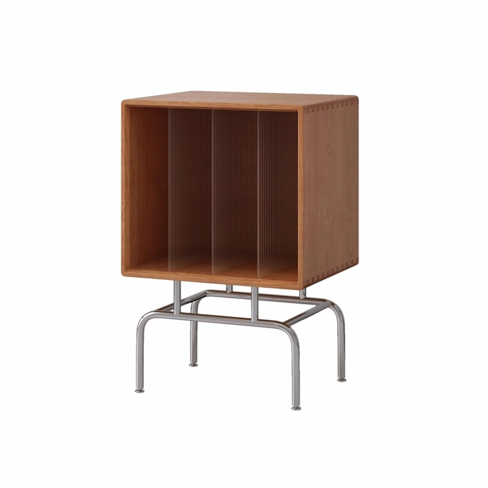 Ufficio Armadietto for dischi in vinile retrò, ripiano for CD in legno Scaffale porta dischi