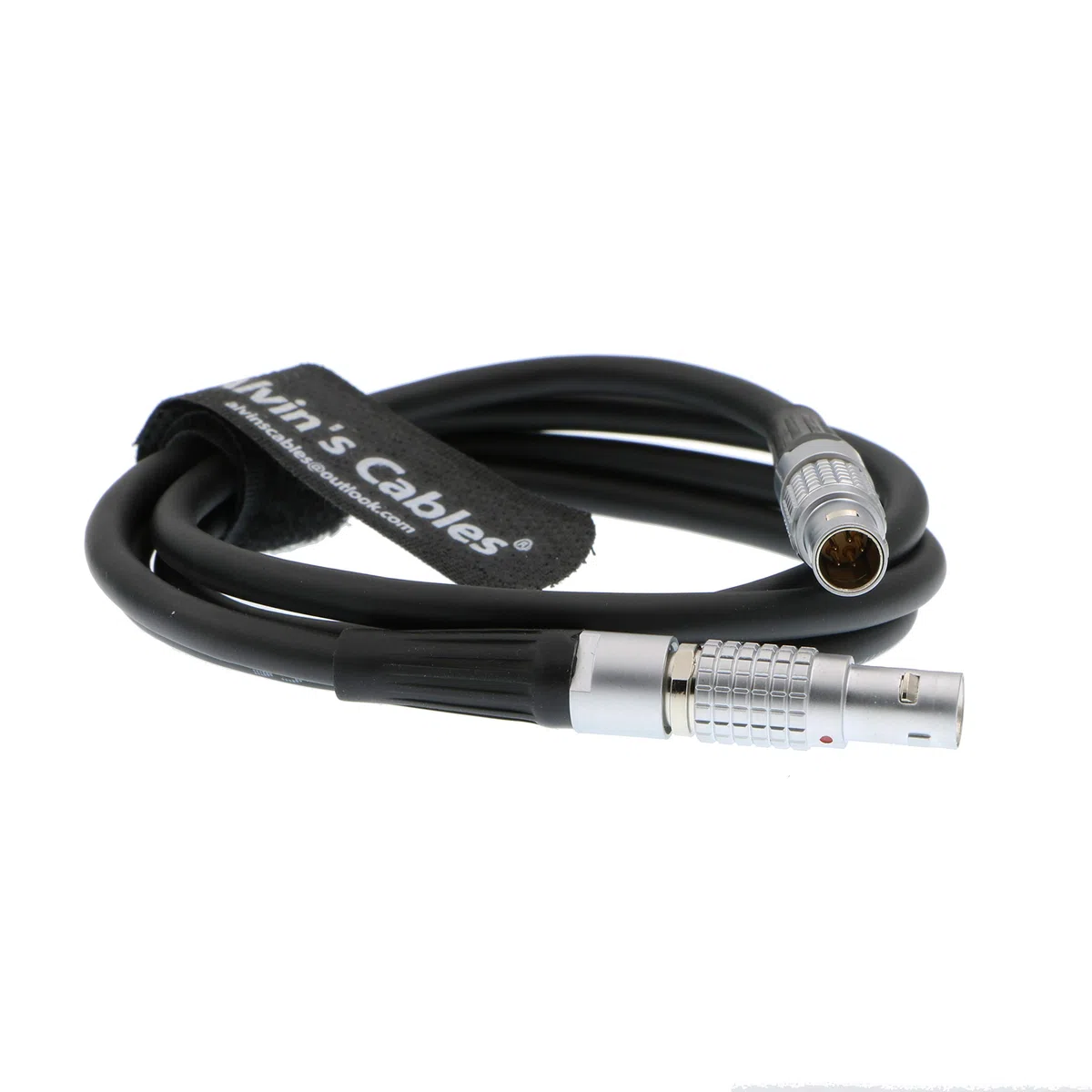 Alvin's Cables Time Code Cavo per dispositivi audio ZAXCOM DENECKE XL-LL 5 pin maschio diritto a 5 pin maschio diritto 1M