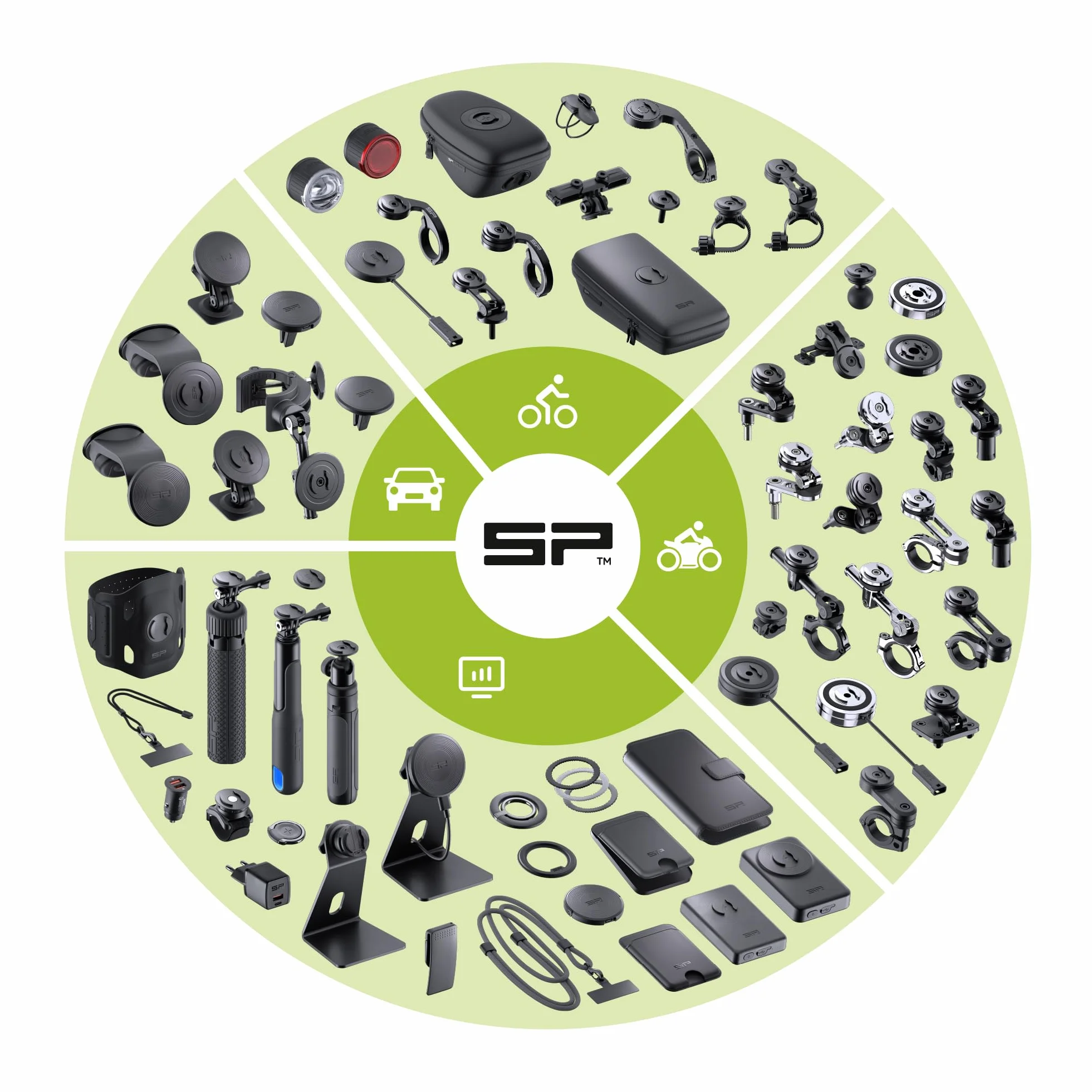 SP CONNECT Road Bike Bundle Universal Clamp | SPC+ | Supporto per cellulare bicicletta | Supporto per cellulare da corsa | Supporto per manubrio bici da corsa | Supporto per smartphone per bicicletta