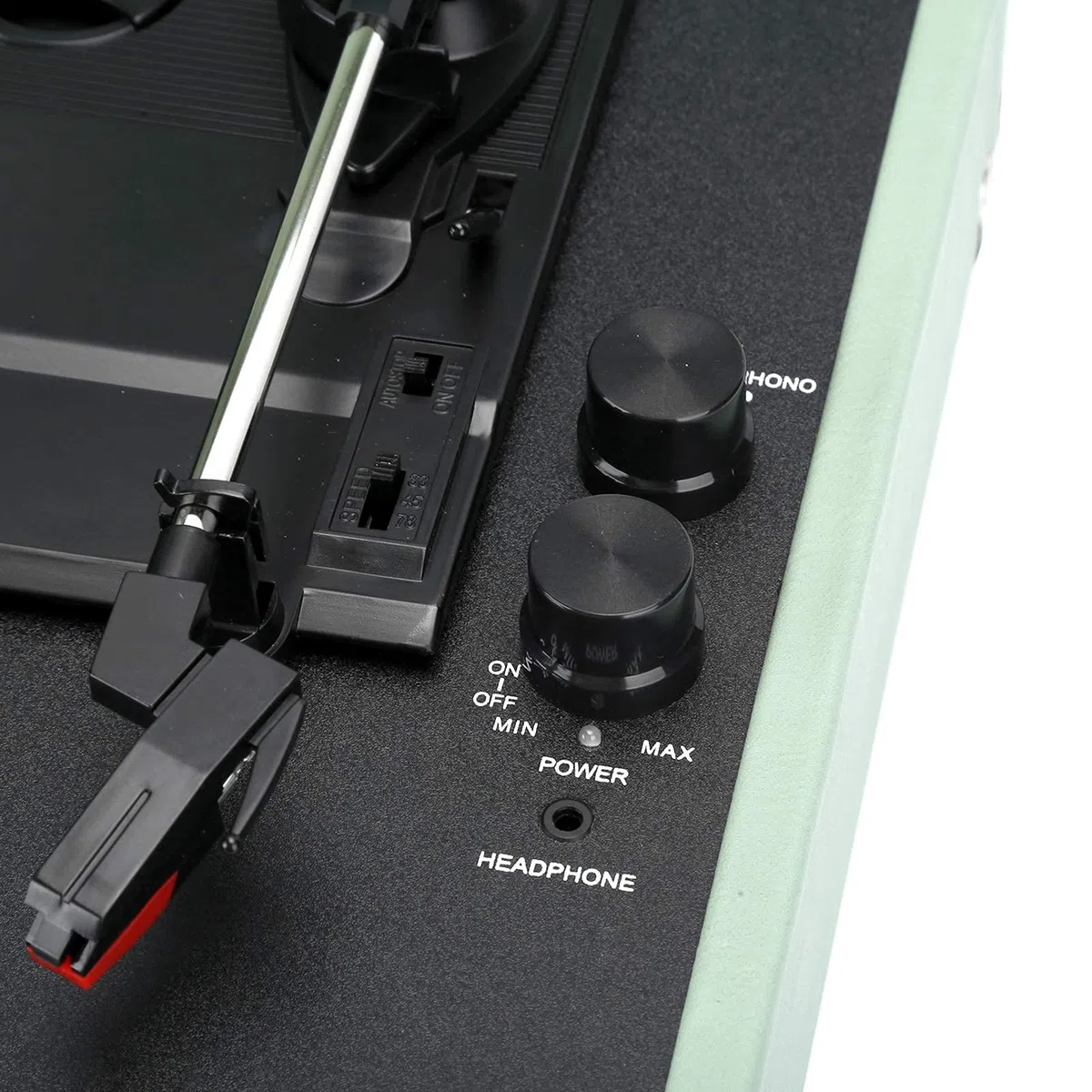 Giradischi in Vinile, Giradischi Portatile Vintage con Giradischi Bluetooth, 33/45/78 Giri, Altoparlanti Stereo integrati, Supporto 100/u2011, Dischi in Vinile da 7/10/12 Pollici