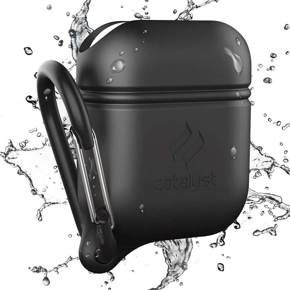 Catalyst - Cover Impermeabile e Antiurto di Protezione Totale per AirPods - Custodia in Nero