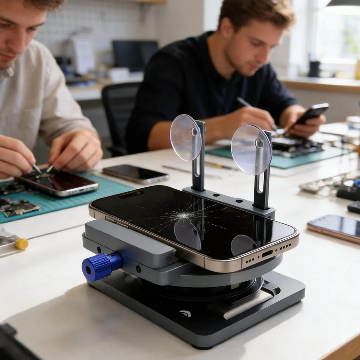 Separatore per schermi LCD Apertura Rapida a 360 Gradi con | Strumenti per Rimozione LCD e Apertura Schermo per riparazione e modifica fai da te di dispositivi smart
