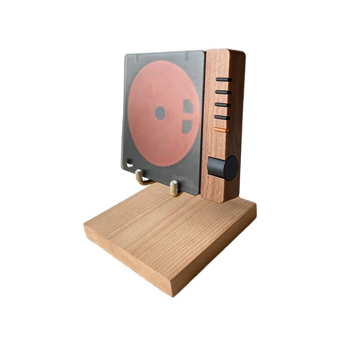 MRKU Porta Dischi, espositore per CD, Organizer per la casa, Porta vinili da Tavolo, scaffale in Legno per Album.