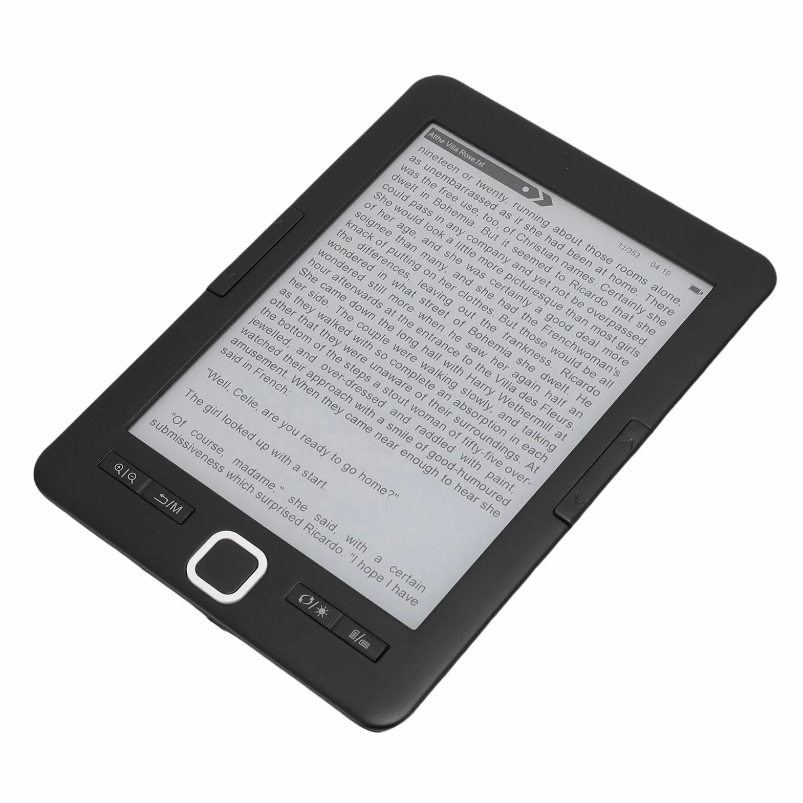 Lettore di Ebook da 6 Pollici, Memoria da 8 GB e 128 MB di RAM Lettore di Libri Elettronici Portatile con Schermo Intuitivo, Supporta più Formati di Immagini di Testo