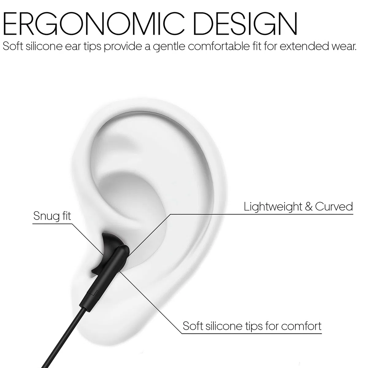 Maeline Confezione da 100 auricolari in-ear, con cavo da 3,5 mm, per smartphone, tablet, computer, perfetti per bambini, adolescenti, adulti, per aule, biblioteche, hotel, aerei, viaggi, colore nero