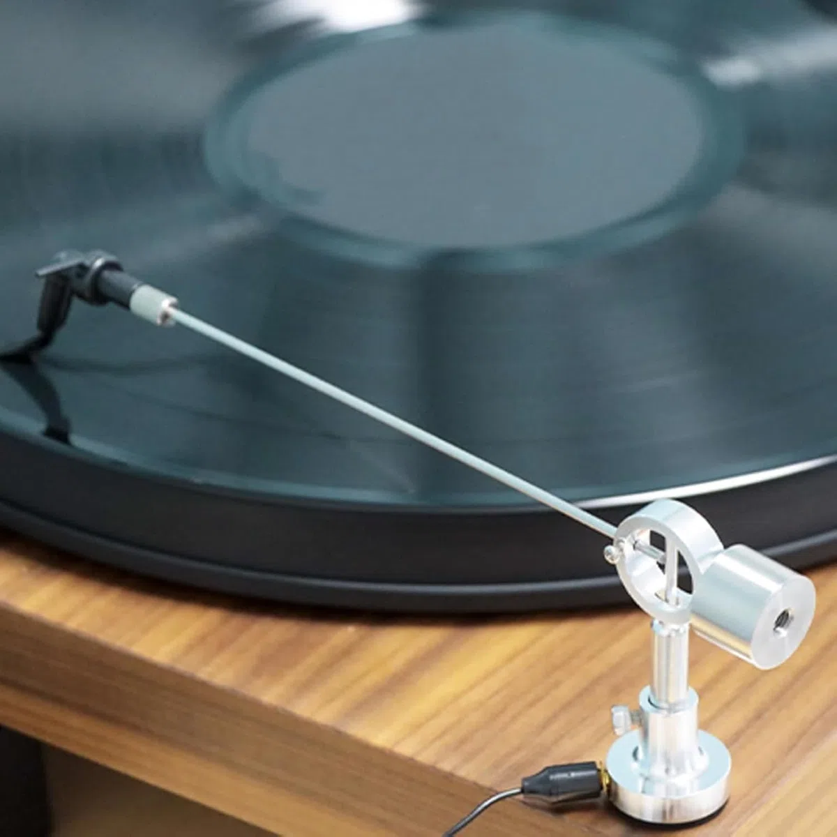 Braccio Per La Pulizia Dei Giradischi In Vinile, Spazzola Antistatica Per Dischi, Altezza Regolabile Da 4,5 a 6cm, Con Cavo Di Terra Da 1m, Pulisce Il Disco Durante La Riproduzione, Rimuove La Polvere