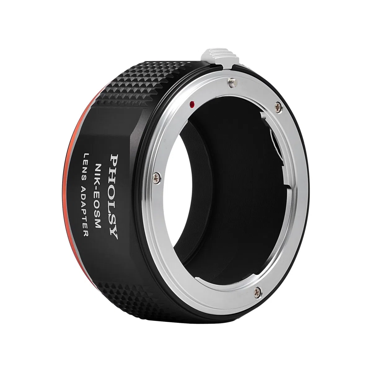 PHOLSY Anello Adattatore Messa a Fuoco Manuale Compatibile con Obiettivi Nikon F, AI, AIS, AF, AF-I, AFS Mount e Canon EF-M (EOS M) Mount Corpo Fotocamera, Nikon F su EF-M, Nikon F su EOS M