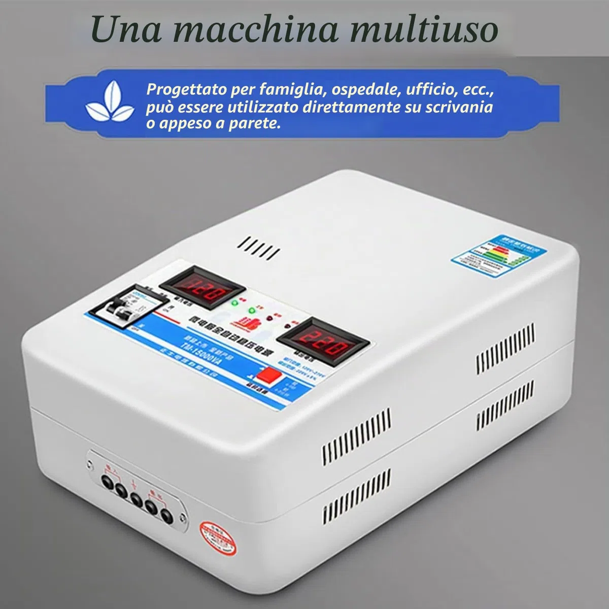 Regolatore di Tensione Automatico 220v 15000/6800va Stabilizzatore di Alimentazione Stabilizzatore Stabilizzatore Ultra Basso per Uso Domestico Stabilizzatore (6800)