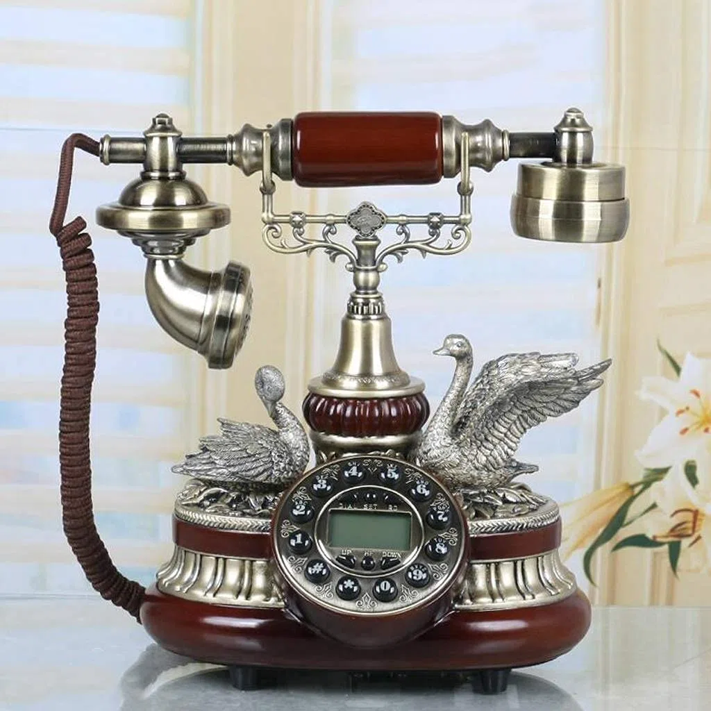 Telefono Antico, Telefono Vintage Digitale Fisso. Suoneria Classica Europea retrò per Telefono Fisso Regolabile con entrata