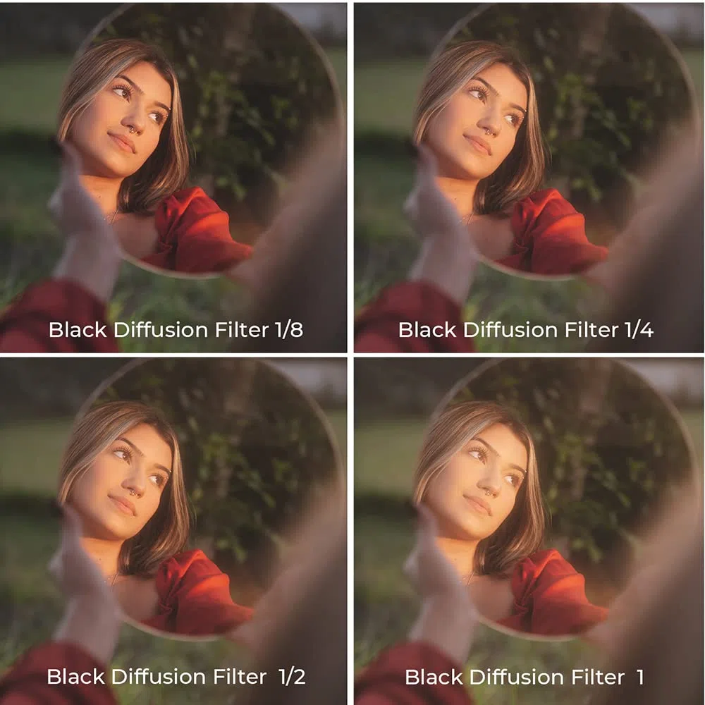 K&F CONCEPT Nano-X Filtro Black Mist 1/4 49mm, Filtro Black Diffusion 1/4+Tappo Obiettivo Filtri, Filtri Pro Mist 49mm in Vetro Ottico per in Ritratto e in Video
