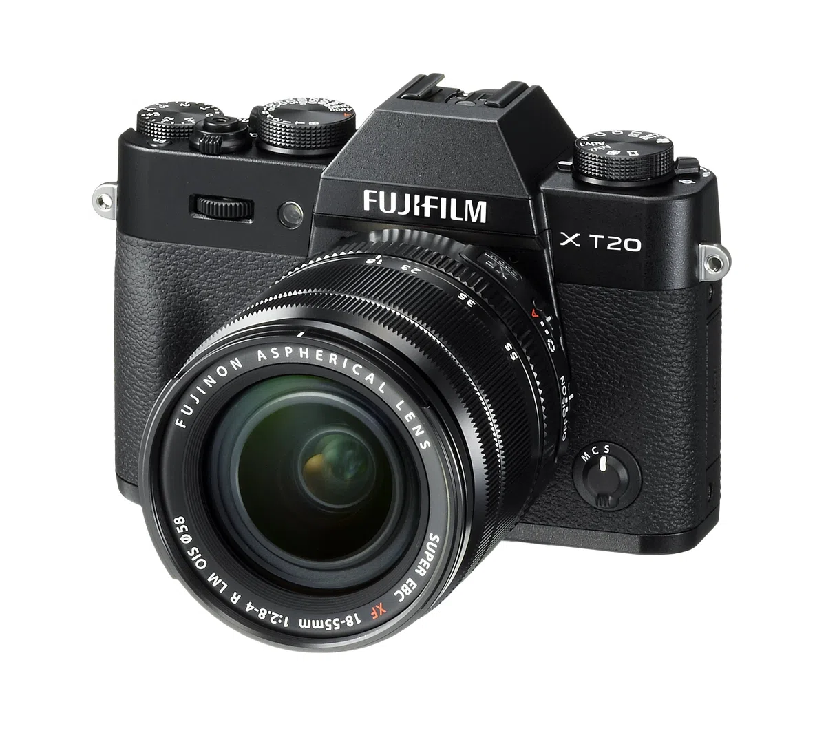 Fujifilm X-T20 Fotocamera Digitale 24MP con Obiettivo XF18-55mm F2.8-4 R LM OIS, Sensore CMOS X-Trans III APS-C, Schermo LCD Touchscreen 3" Orientabile, Filmati 4K, Nero