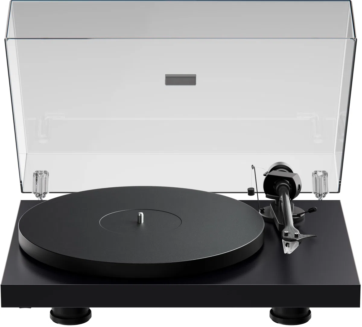 Pro-Ject Debut EVO 2, giradischi audiofili di nuova generazione con braccio in fibra di carbonio, selezione elettronica della velocità e cartuccia Pick it MM EVO premontata, prodotto in Europa (nero