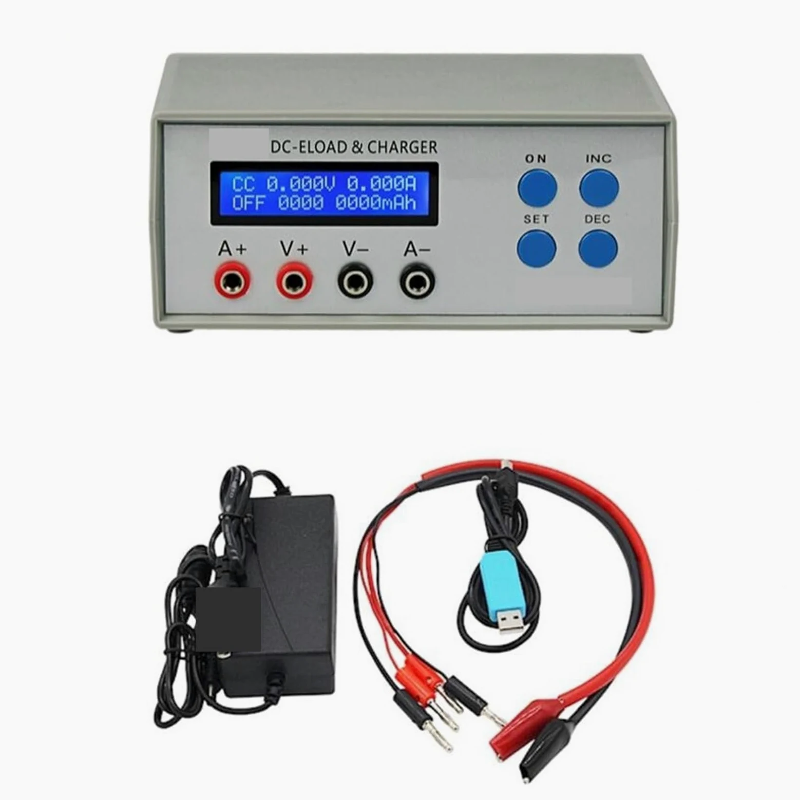Tester per batterie, EBC-A05+ Caricatore elettronico del tester di carico delle prestazioni di potenza della capacità della batteria for l'uscita 5V del computer portatile
