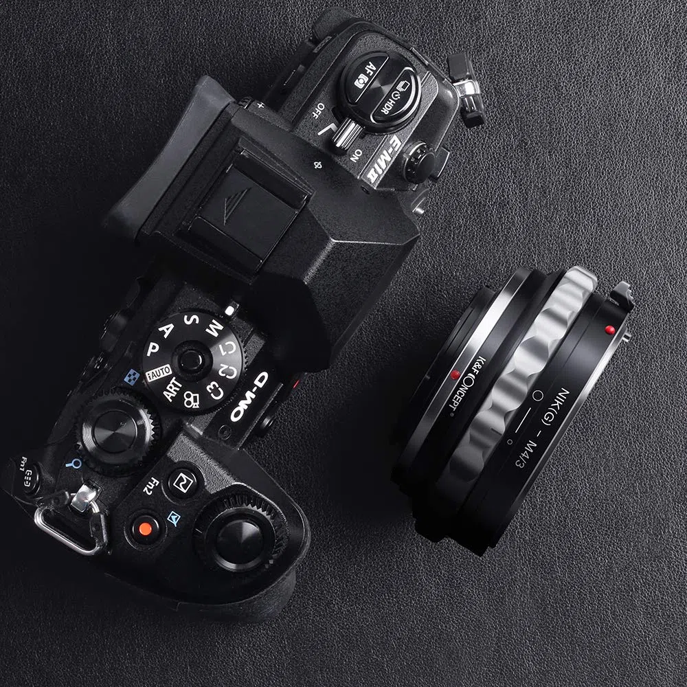 Anello Adattatore per Obiettivo K&F Concept AI (G) -M43 per Nikon G su Olympus M433300 D5300 / AI S E-P1 / E-P2 / E-PL1 e fotocamera Panasonnic G1 / G2 / GF1 / GH1