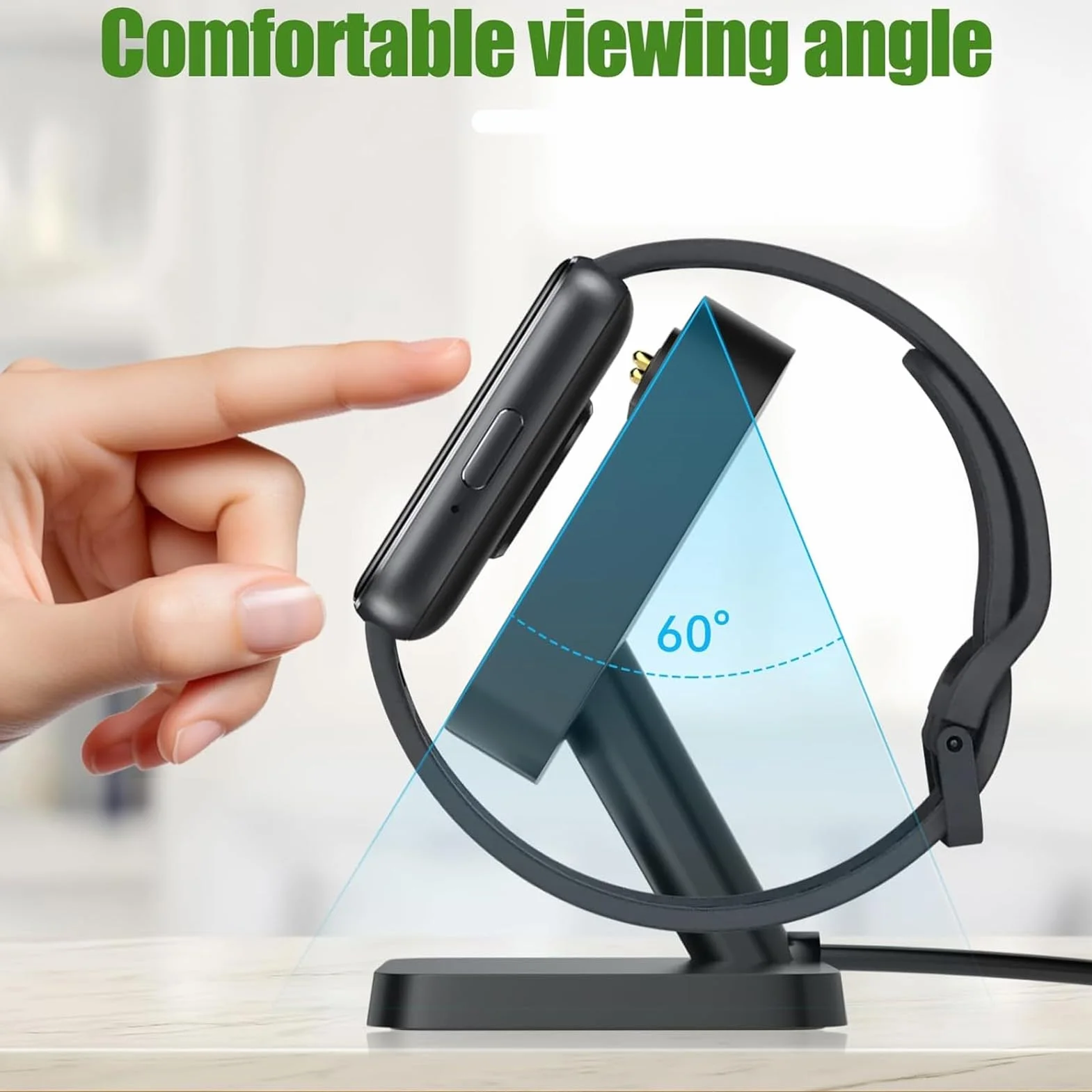 SIXRUN Caricatore Magnetico per Smartwatch, Base di Ricarica per FIT 3 SM R390, Dock Compatto