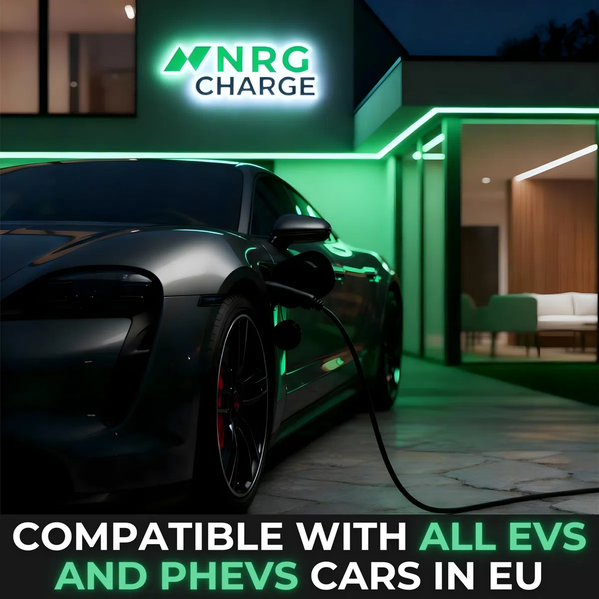 Cavo di ricarica tipo 2 con spina CEE [3 fasi, 7 m, 6-16 A] - stazione di ricarica da parete mobile e caricabatterie EV - ricarica rapida auto elettrica - compatibile con VW, Tesla, BMW