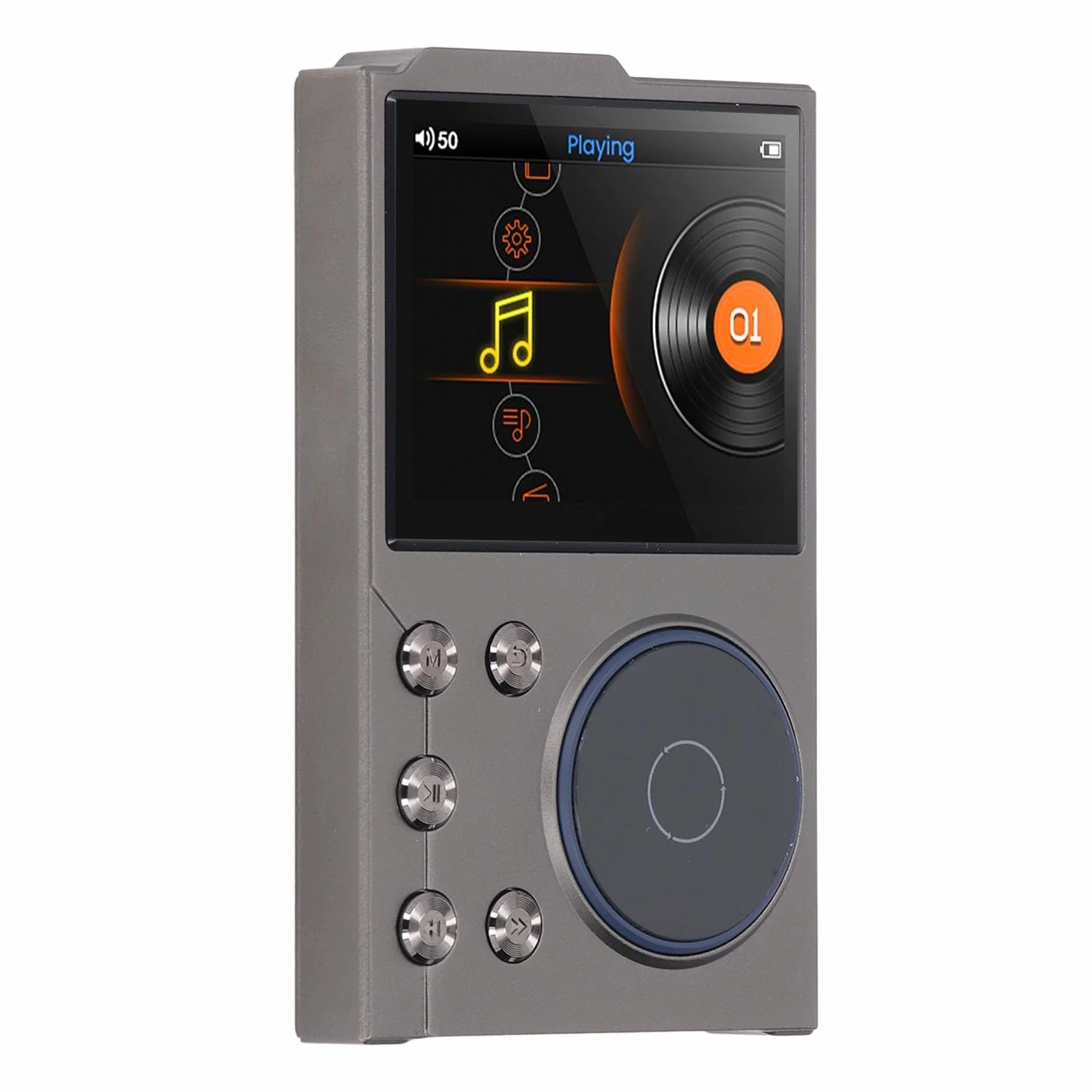 Lettore Musicale Digitale Portatile Bluetooth 5.3 Suono Lossless Ad Alta Risoluzione per L'ascolto in Movimento Lega di Zinco 2,4 Pollici