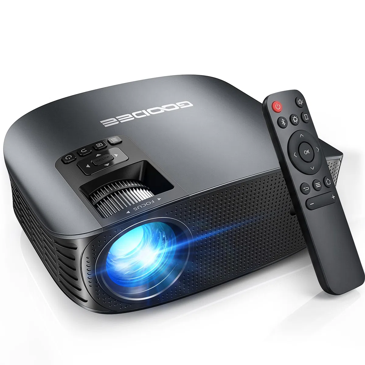 GooDee Proiettore 4K Portatile con WiFi 6 e Bluetooth 5.4, Proiettore Video Full HD Migliorato 2026, Dolby Audio per Home Theatre per Notte all'aperto, Ultimo Intervento e Camera da Letto, Compatibile