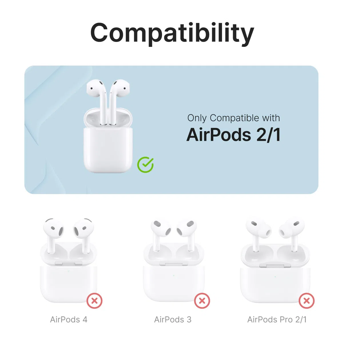 Catalyst - Cover Impermeabile e Antiurto di Protezione Totale per AirPods - Custodia in Nero