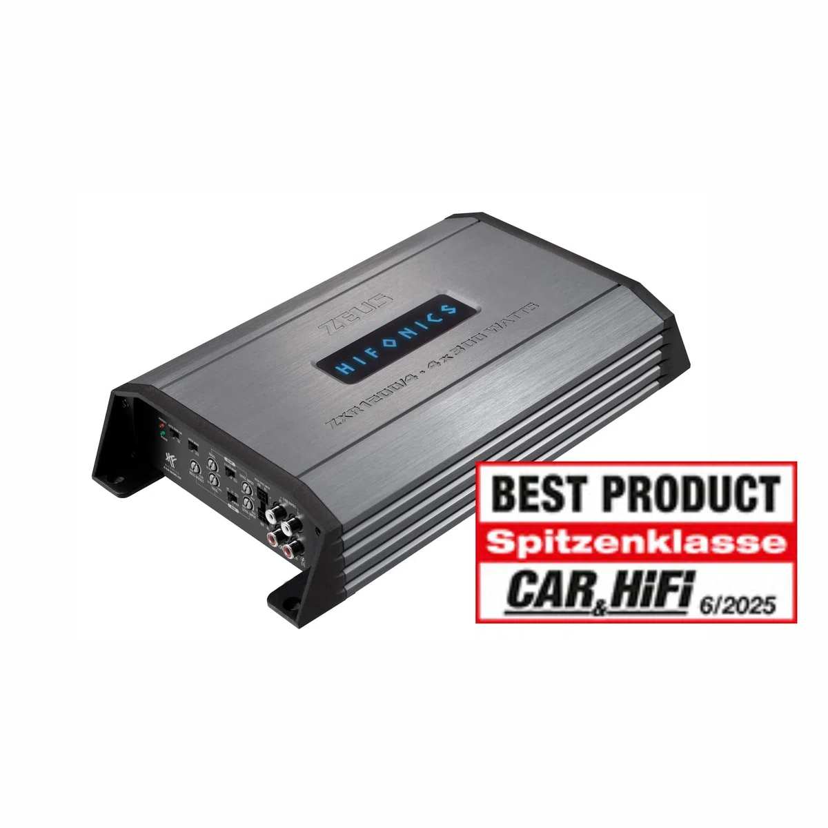 HiFonics ZXR1200/4E - Amplificatore digitale compatto a 4 canali CLASS D Premium con 1200 Watt RMS | della serie ZEUS EXPANSION