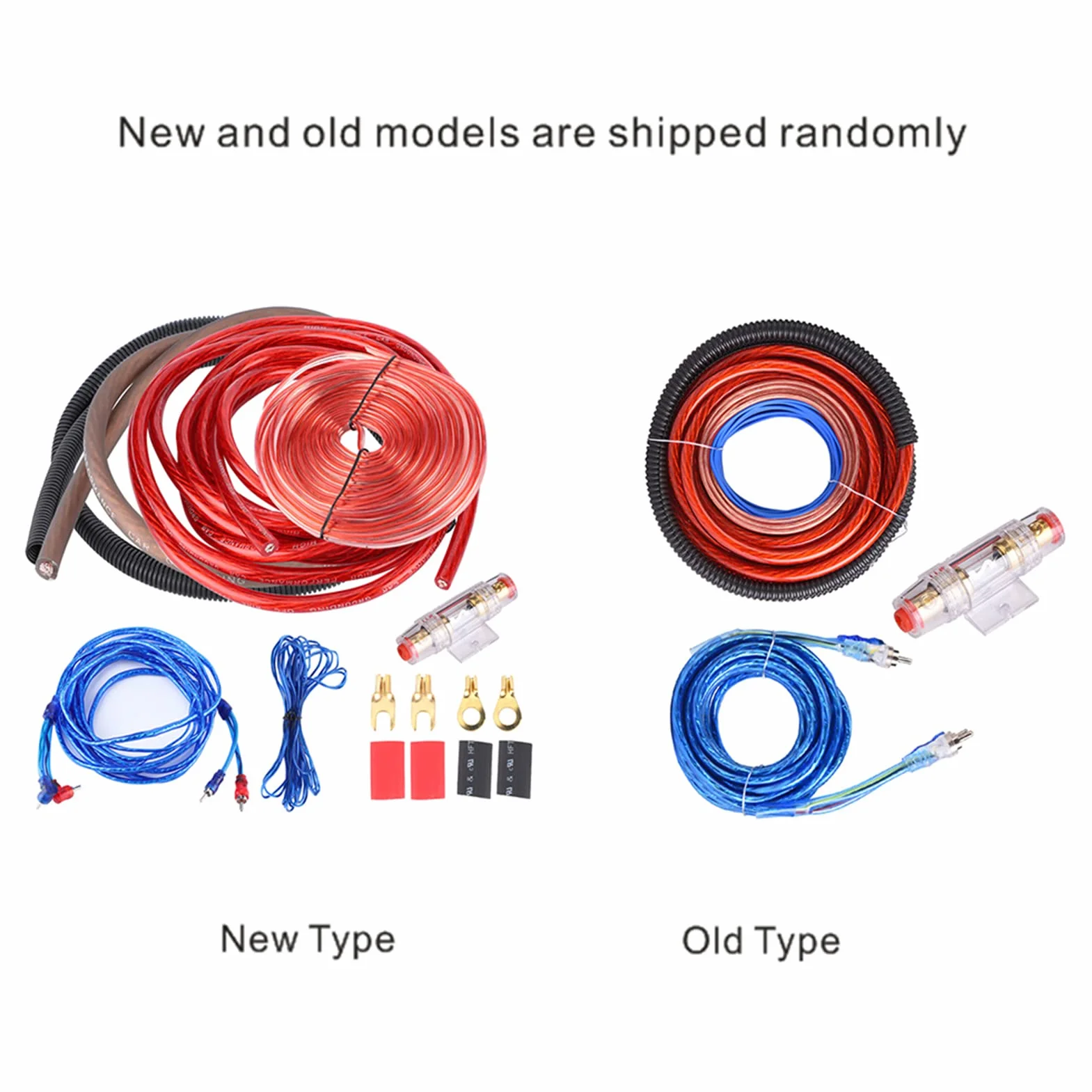 Kit Cavi Amplificatore Calibro 4, Kit Subwoofer 2800 W Kit Cablaggio Amplificatore Facile da Installare con Tuta Fusibile per Installazione Altoparlante Amplificatore Audio