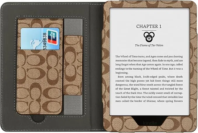 Custodia per Kindle Paperwhite da 7"/6" (12a/11a generazione-2024/2021) e Kindle Colorsoft Signature Edition, custodia sottile in PU con accensione e spegnimento automatico per Kindle Paperwhite 2024