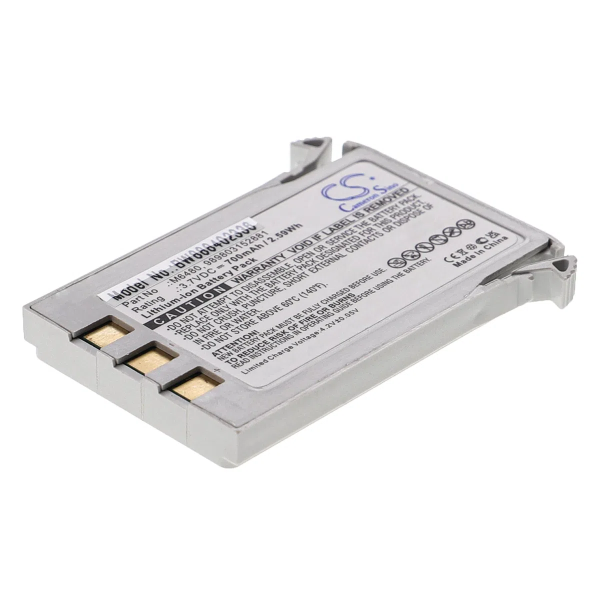 vhbw batteria sostituisce Philips 989803152881, M6480 per strumentazione medica (700mAh, 3,7V, Li-Ion)
