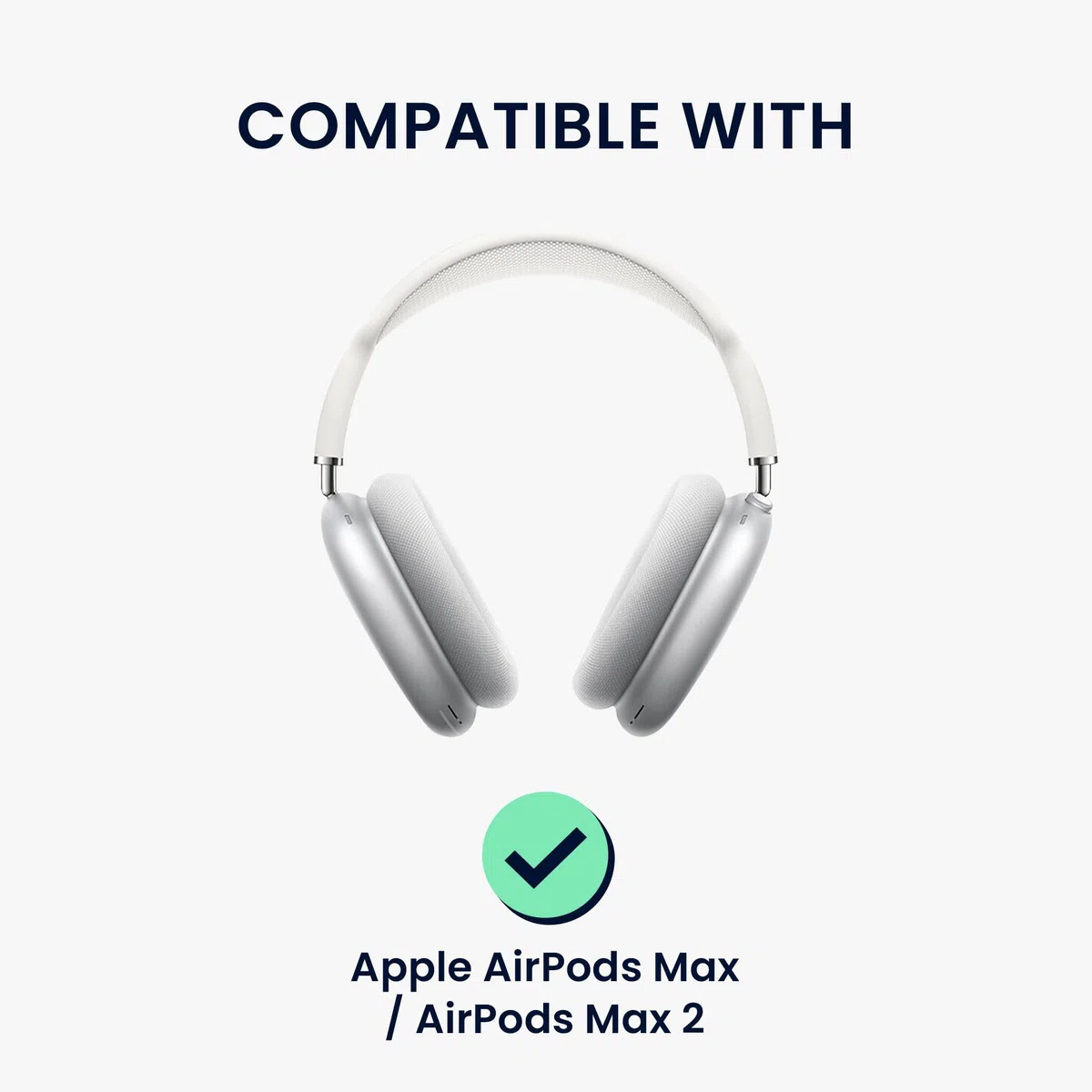 kwmobile Cover per Apple AirPods Max/AirPods Max 2 Cover - Custodia Cuffie Over-Ear per Trasporto e Viaggio - Case Protettiva - blu scuro