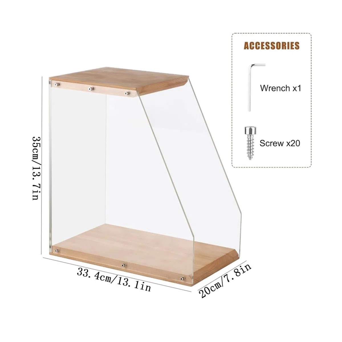 Ufficio Home Porta CD in acrilico dischi verticale da tavolo in vinile Scaffale porta dischi