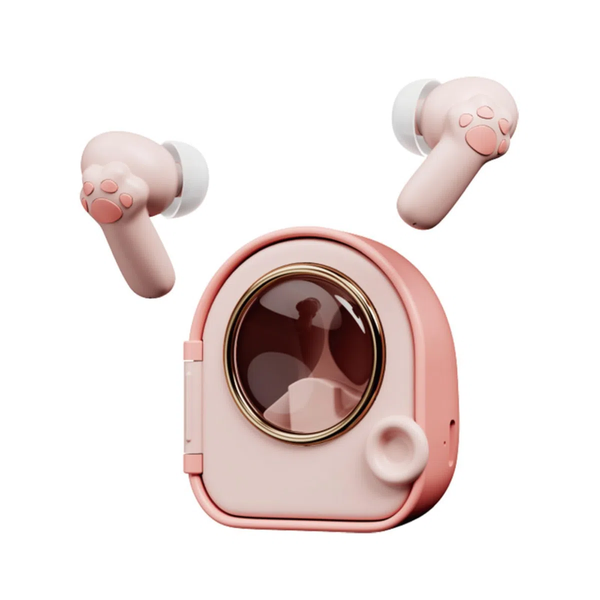 Topiky Auricolari Wireless Carini CATTO CATTO BLUETOOTH 5.4 Auricolari, Cuffie con Microfono e Custodia di Ricarica 300 MAh, Auricolari Auricolari per Ragazze e Aule Scolastiche