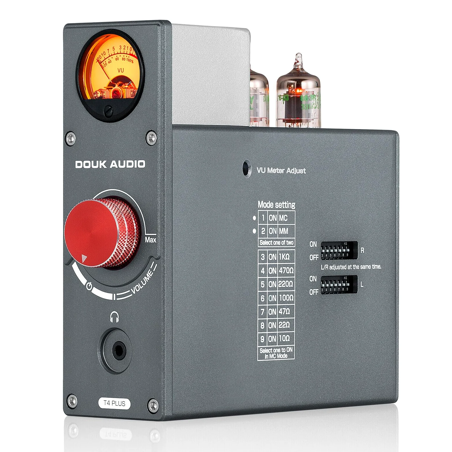 Nobsound Douk Audio JAN5654 T4 PLUS HiFi Tubo valvola preamplificatore phono MM/MC per giradischi mini preamplificatore stereo cuffie amplificatore con contatore VU