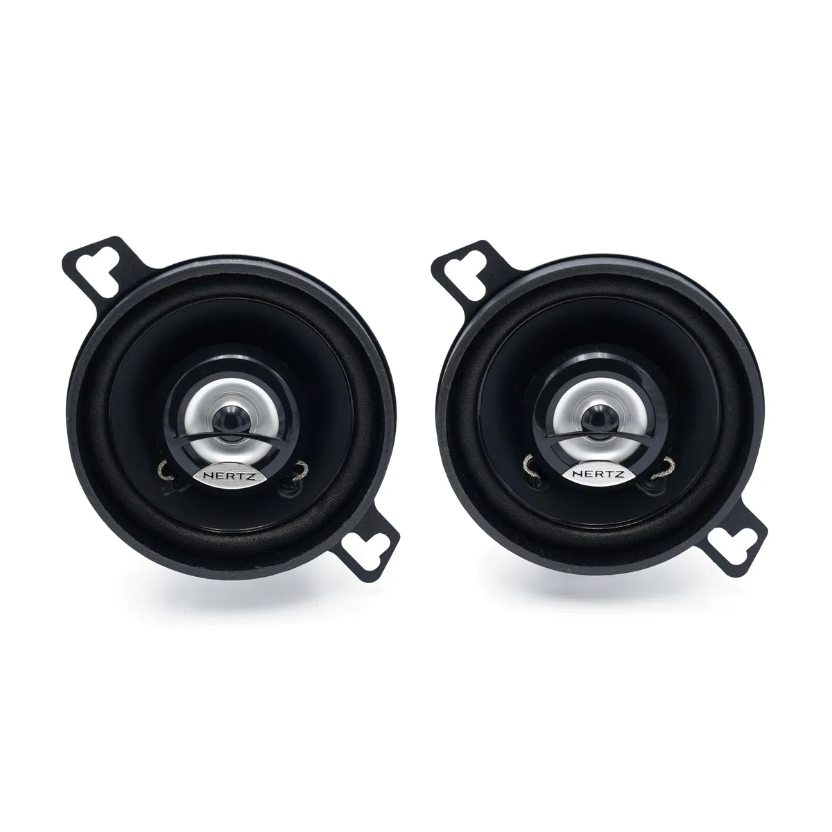Hertz DCX 87.3 coppia coassiali 2 vie 87mm, 60W | carta pressata idrorepellente, tweeter PEI 15mm, 30W RMS, 4 Ohm, 92 dB, 130-21000 Hz, magnete in ferrite, profondità 34mm
