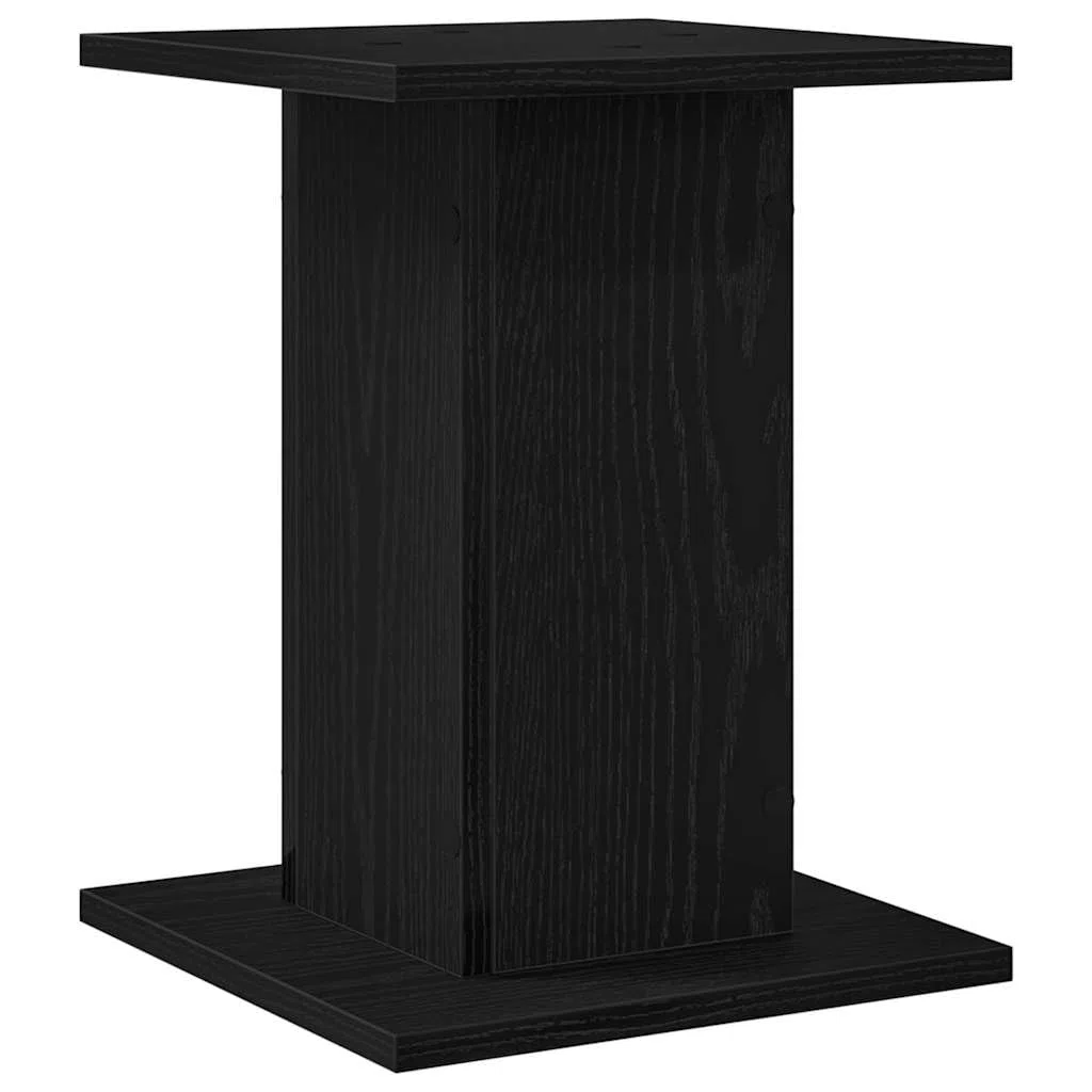 vidaXL Supporti per Altoparlante in Rovere Nero per Display | Struttura in Legno Resistente Dimensioni Compatte 30 X 40 cm Design Moderno per Home Theatre e Soggiorno Sicuri per l'Attrezzatura Audio