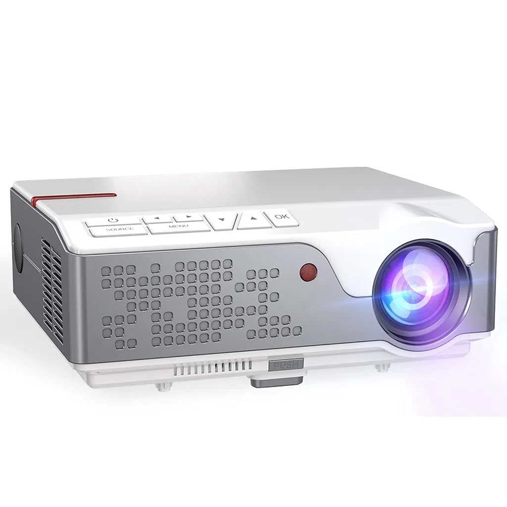 Proiettore LED Full HD 1080P Nativo 1920 X 1080P 3D per Home Theater, Smartphone,Android Version